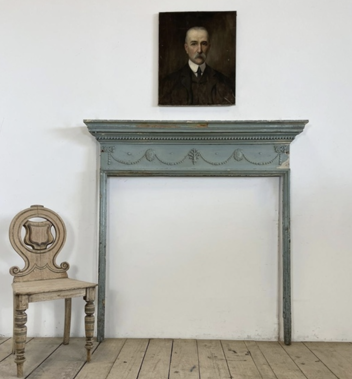 Painted Georgian fireplace surround
