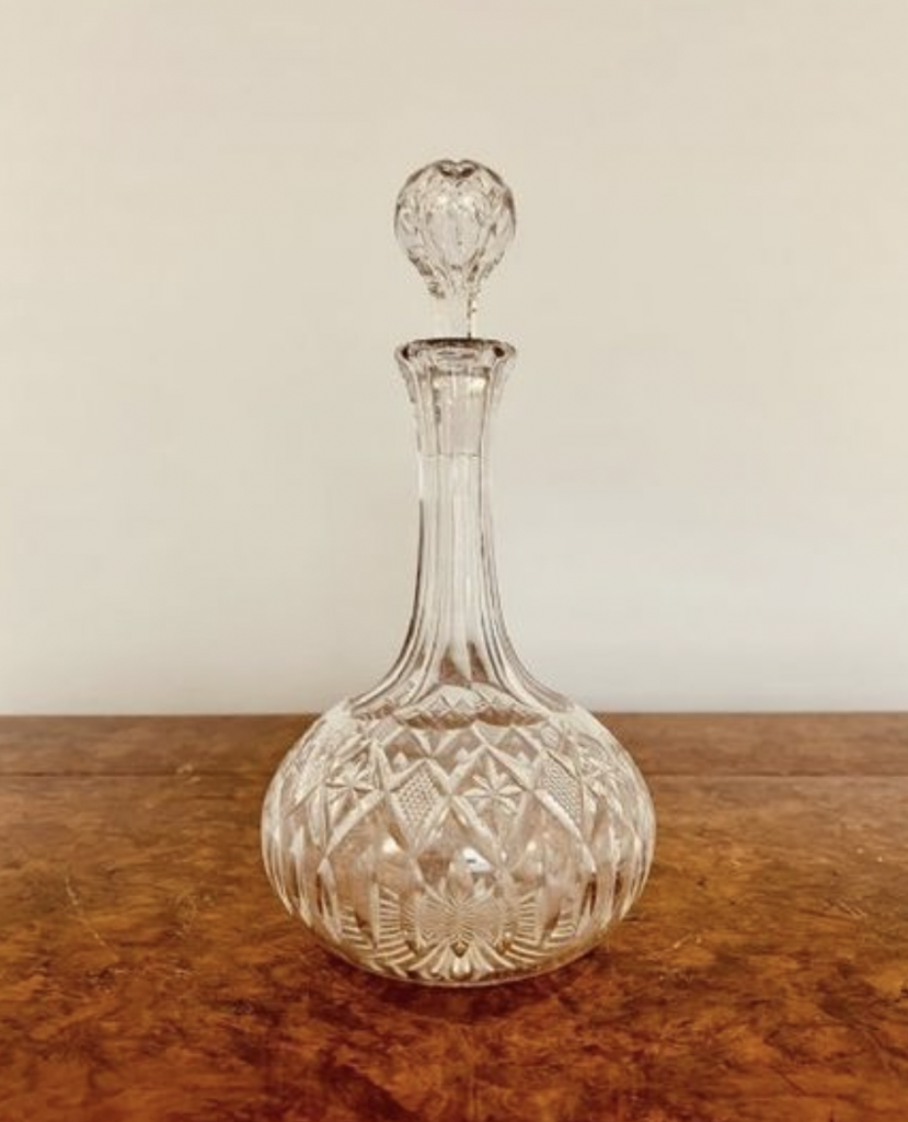 Victorian glass decanter