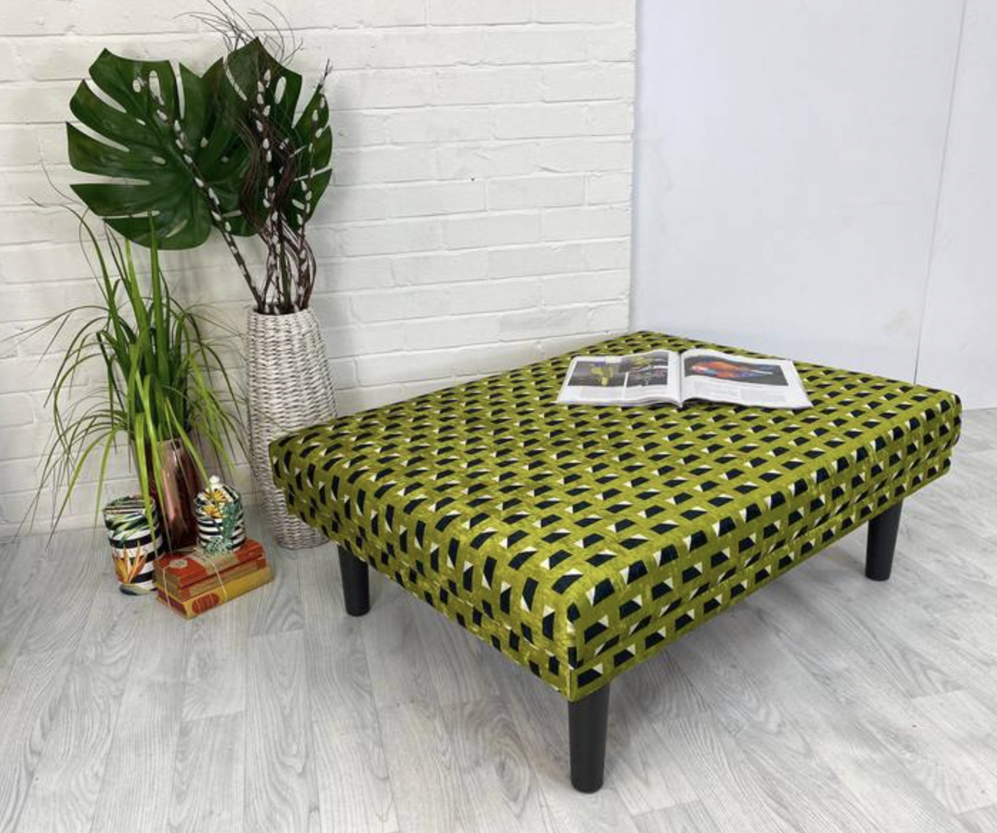 How to Recover an Upholstered Footstool - Techniques